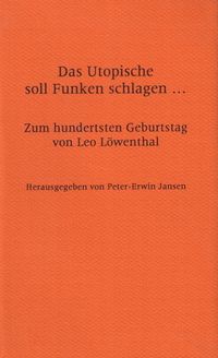 Das Utopische soll Funken schlagen...