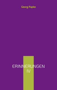 Produktbild: Erinnerungen IV