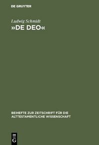 Produktbild: &raquo;De Deo&laquo;