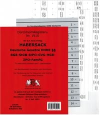 Produktbild: D&uuml;rckheimRegister&reg; HABERSACK OHNE &sect;&sect;