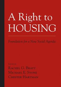Produktbild: A Right to Housing: Foundation for a New Social Agenda