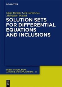 Produktbild: Solution Sets for Differential Equations and Inclusions