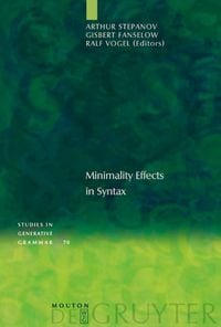Produktbild: Minimality Effects in Syntax