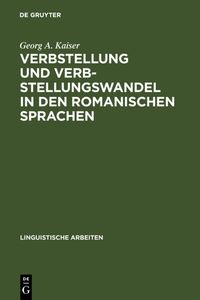 Produktbild: Verbstellung und Verbstellungswandel in den romanischen Sprachen