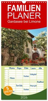 Produktbild: Familienplaner 2026 - Gardasee bei Limone mit 5 Spalten (Wandkalender, 21 x 45 cm) CALVENDO