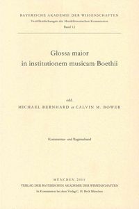 Produktbild: Glossa maior in institutionem musicam Boethii