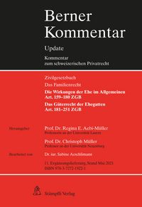 Produktbild: Eherecht, Art. 159&ndash;251 ZGB, 11. Erg&auml;nzungslieferung