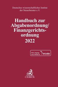 Bild vom Artikel Handbuch zur Abgabenordnung / Finanzgerichtsordnung 2022 vom Autor 