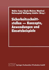 Produktbild: Sicherheitsschnittstellen - Konzepte, Anwendungen und Einsatzbeispiele