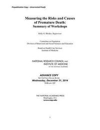 Produktbild: Measuring the Risks and Causes of Premature Death