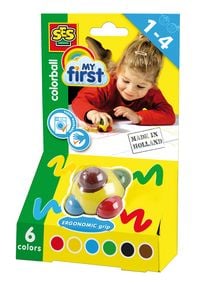 Produktbild: SES CREATIVE Color Malball ergonomischer Griff 6 Farben