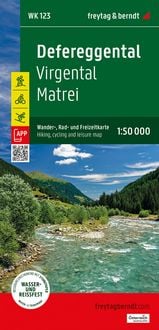 Produktbild: Freytag & berndt Wanderkarte WK 123 Defereggental, Virgental - Matrei 1:50.000