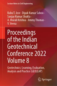 Produktbild: Proceedings of the Indian Geotechnical Conference 2022 Volume 8
