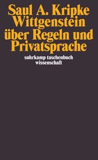Produktbild: Wittgenstein &uuml;ber Regeln und Privatsprache