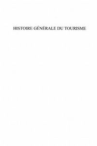 Produktbild: Histoire generale du tourisme