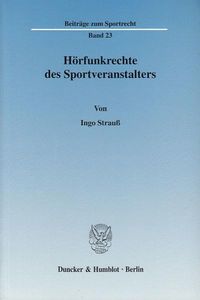 Produktbild: H&ouml;rfunkrechte des Sportveranstalters.