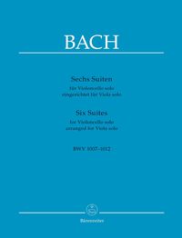 Produktbild: Sechs Suiten f&uuml;r Violoncello solo BWV 1007-1012 (eingerichtet f&uuml;r Viola solo)