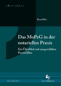 Produktbild: Das MoPeG in der notariellen Praxis - eBrosch&uuml;re (PDF)