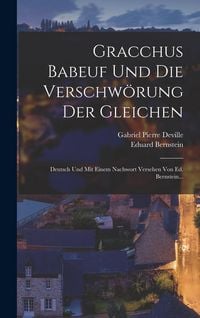 Produktbild: Gracchus Babeuf Und Die Verschw&ouml;rung Der Gleichen