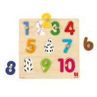 Produktbild: Goula Holzpuzzle Zahlen, 10-teilig Zahlenpuzzle
