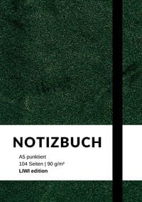 Produktbild: Notizbuch A5 punktiert gr&uuml;n - 100 Seiten 90g/m&sup2; - Soft Cover