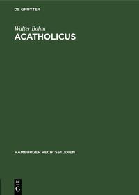 Produktbild: Acatholicus