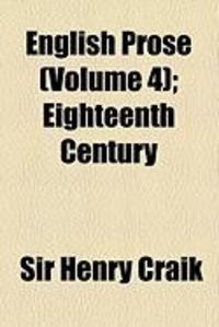 Produktbild: English Prose (Volume 4); Eighteenth Century