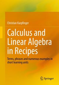 Produktbild: Calculus and Linear Algebra in Recipes