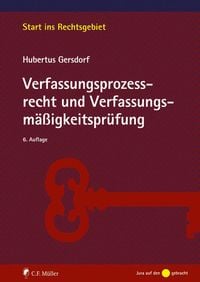 Produktbild: Verfassungsprozessrecht und Verfassungsm&auml;&szlig;igkeitspr&uuml;fung