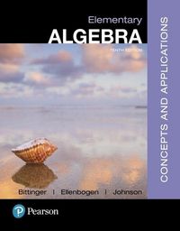 Produktbild: Bittinger, M: Elementary Algebra