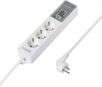 Produktbild: Sygonix SY-4675078 Steckdosenleiste mit Schaltuhr 3fach Wei&szlig; Schutzkontakt 1St.