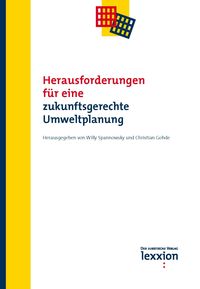 Produktbild: Herausforderungen f&uuml;r eine zukunftsgerechte Umweltplanung