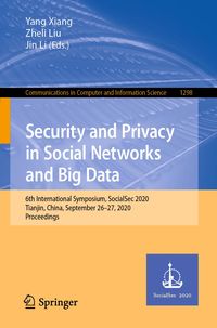 Produktbild: Security and Privacy in Social Networks and Big Data