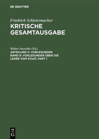 Produktbild: Vorlesungen &uuml;ber die Lehre vom Staat
