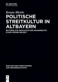 Produktbild: Politische Streitkultur in Altbayern