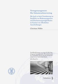Produktbild: Vertragsmanagement: Der Subunternehmervertrag