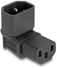 Produktbild: Delock 80472 Netz-Adapter Kaltger&auml;te-Stecker C14 - Kaltger&auml;te-Buchse C13 Schwarz 1 St. Bag