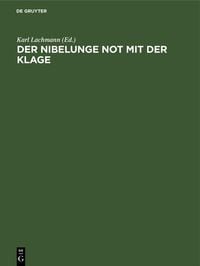 Produktbild: Der Nibelunge Not mit der Klage