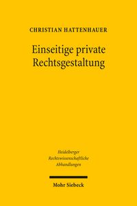 Produktbild: Einseitige private Rechtsgestaltung