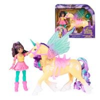 Produktbild: Unicorn Academy - Wing Magic Ava & Leaf Spielset, Einhorn-und-Puppe-Set mit Fl&uuml;geln, Alicorn mit Reiterin & Zubeh&ouml;r, ab 4 J.
