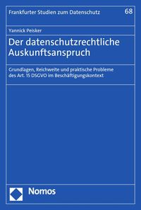 Produktbild: Der datenschutzrechtliche Auskunftsanspruch