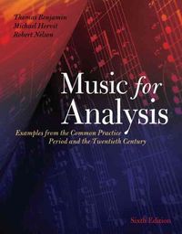 Produktbild: Music for Analysis: Examples from the Common Practice Period and the Twentieth Century Includes CD