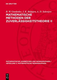 Produktbild: Mathematische Methoden der Zuverl&auml;ssigkeitstheorie II