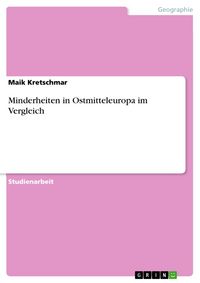Produktbild: Minderheiten in Ostmitteleuropa im Vergleich