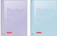 Produktbild: Brunnen Collegeblock Premium Student &bdquo;Pastell 2&ldquo; &brvbar; A4, Lineatur 28, 80 Blatt, sortiert