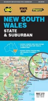 Produktbild: UBD Gregory's: New South Wales State & Suburban Map 270 30th