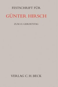 Produktbild: Festschrift f&uuml;r G&uuml;nter Hirsch