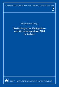 Produktbild: Rechtsfragen der Kreisgebiets- und Verwaltungsreform 2008 in Sachsen