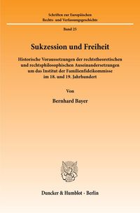 Produktbild: Sukzession und Freiheit.