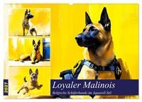 Produktbild: Loyaler Malinois. Belgische Sch&auml;ferhunde im Aquarell-Stil (Wandkalender 2027 DIN A2 quer), CALVENDO Monatskalender